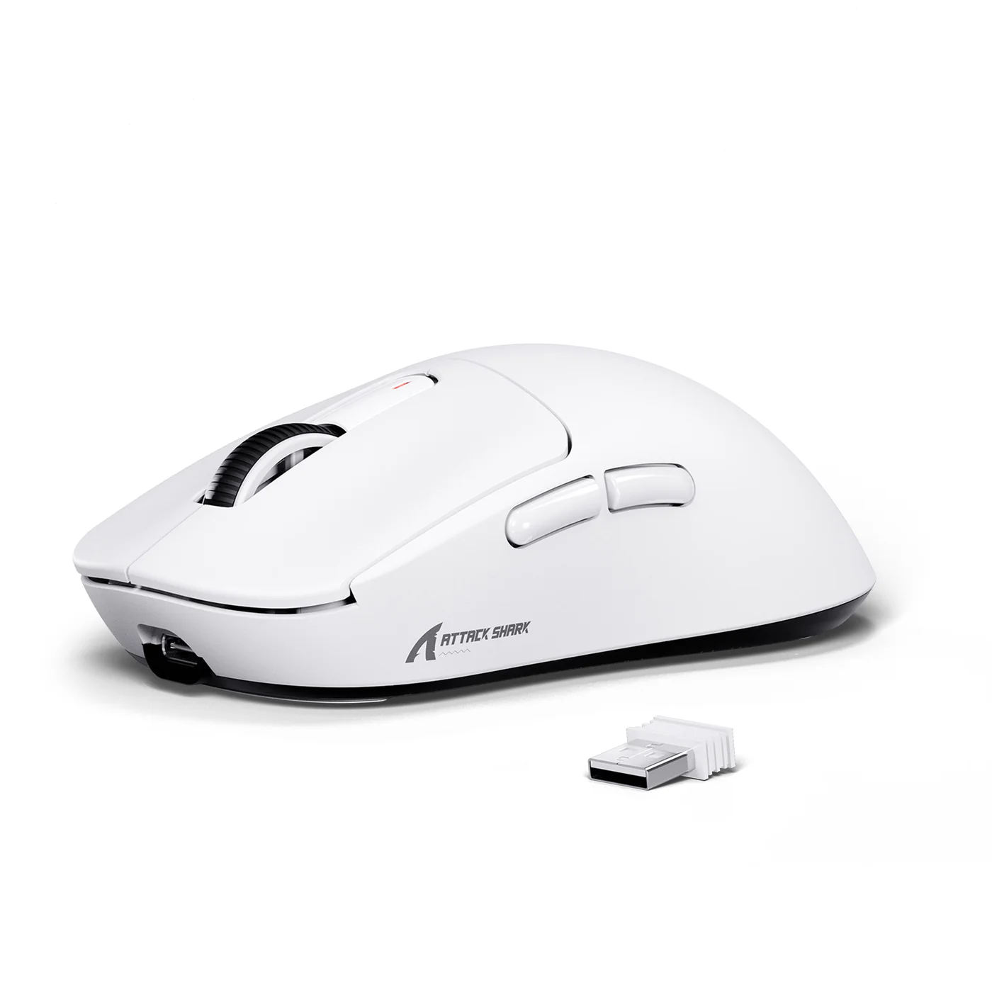 ATTACK SHARK LIGHTWEIGHT WIRED + 2.4G + BT5.4 GAMING MOUSE WHITE X3