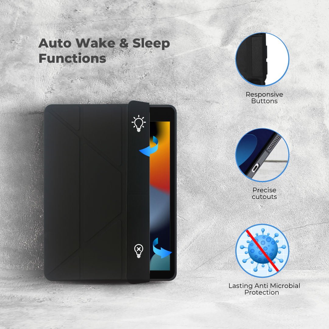 BLUPEBBLE IPAD 10.2 INCH 7/8/9TH GENERATION HYBRID FOLIO CASE thumbnail 2