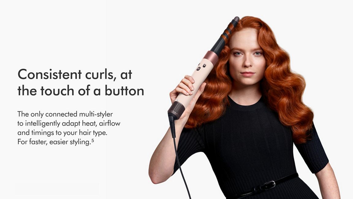 DYSON AIRWRAP I.D MULTI STYLER AND DRYER STRAIGHT+WAVY AMBER SILK HS08 thumbnail 3