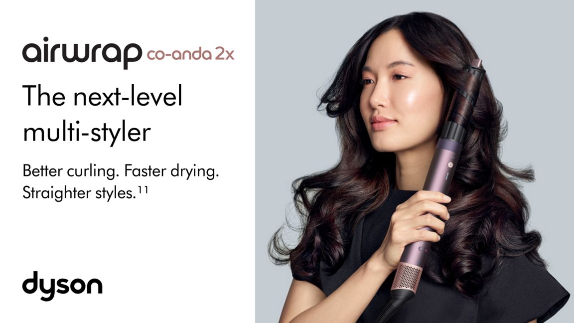 DYSON AIRWRAP COANDA2X MULTI-STYLER AND DRYER STRAIGHT+WAVY JASPER PLUM HS09 thumbnail 3