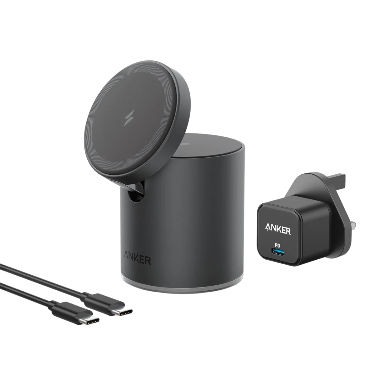 ANKER SNAP CHARGE FLIP 623 MAGNETIC WIRELESS CHARGER MAGGO 2 IN 1 BLUE B2568231