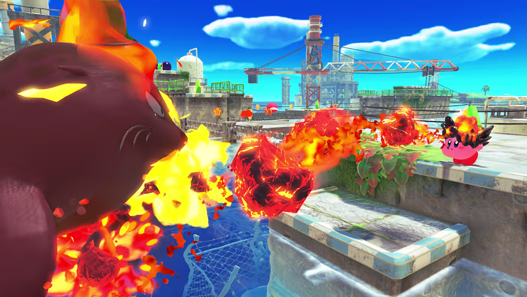 NINTENDO SWITCH 2 KIRBY AND FORGOTTEN LAND + STAR CROSSED WORLD GAME thumbnail 2