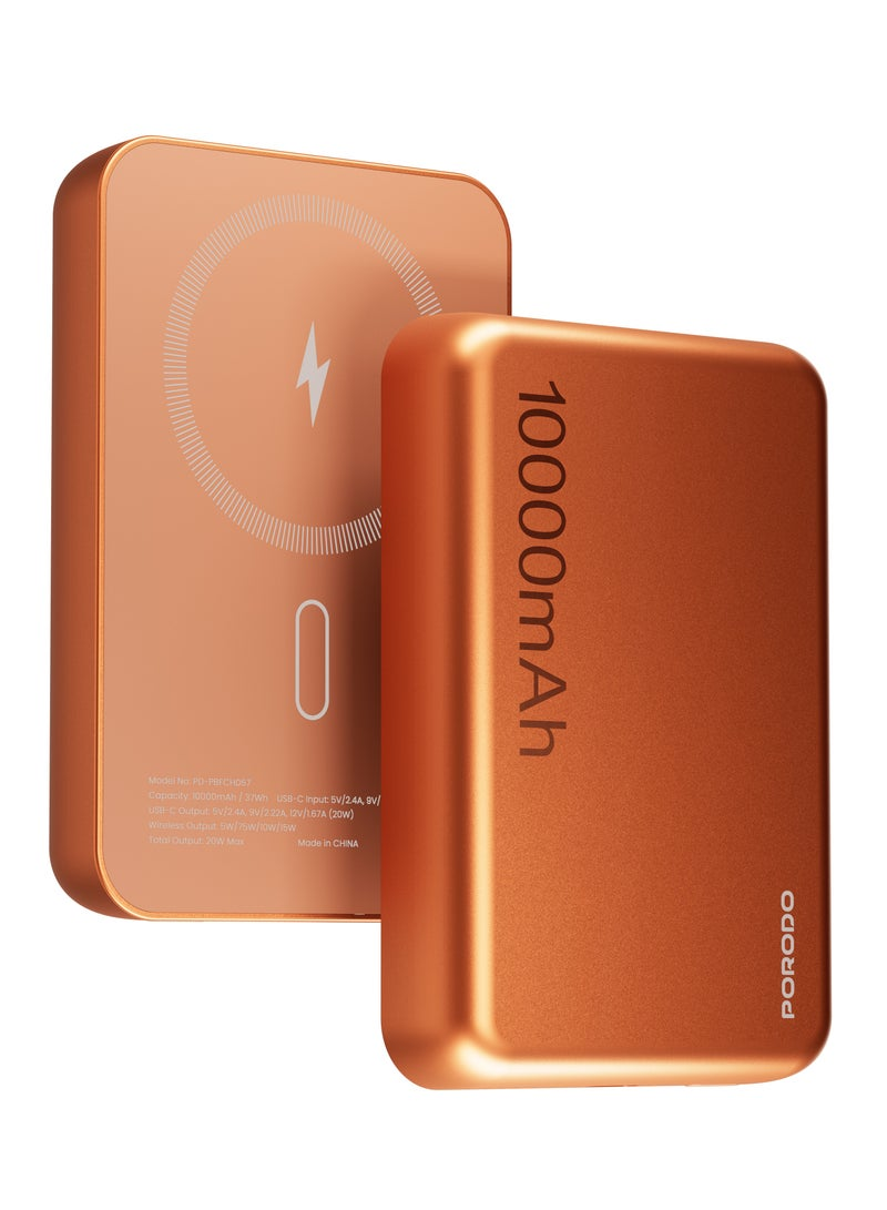 PORODO ORANZO 10000MAH MAGSAFE POWER BANK PD20W ORANGE PDPBFCH067OG