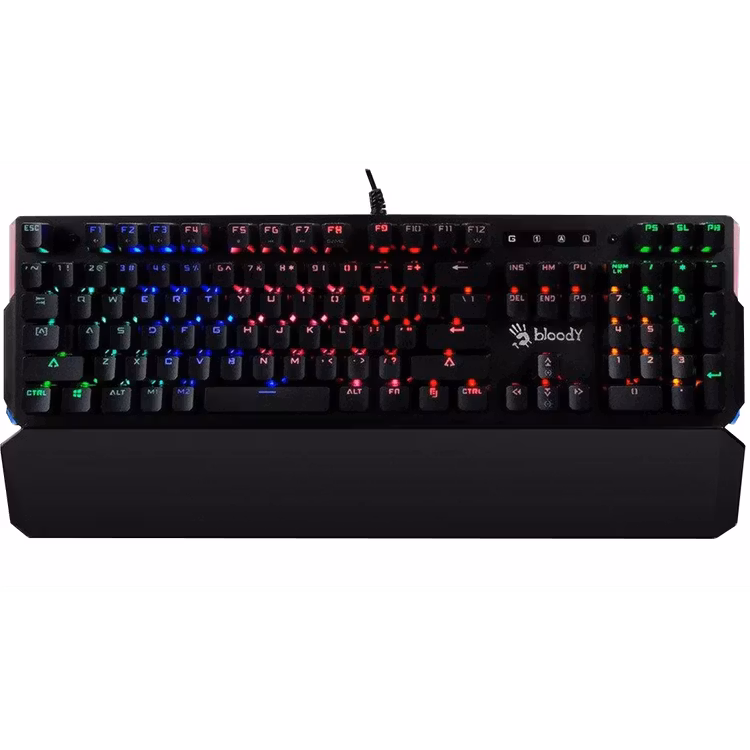 BLOODY FULL LIGHT STRIKE GAMING KEYBOARD BLACK B885N