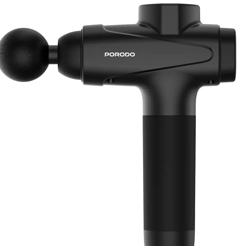 PORODO LIFESTYLE MULTI HEAD DEEP MASSAGE GUN BLACK PDLFSTNS066BK