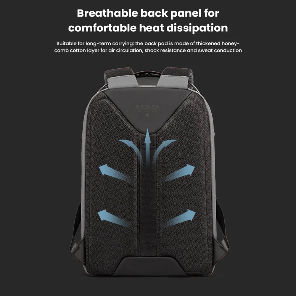 BANGE BACKPACK BLACK BG-7277-15 thumbnail 4