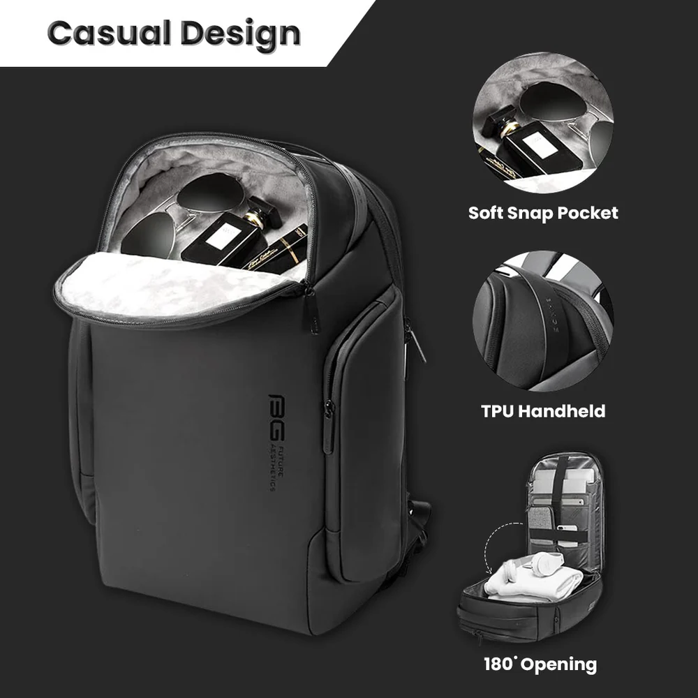 BANGE BACKPACK BLACK BG-7277-15 thumbnail 5