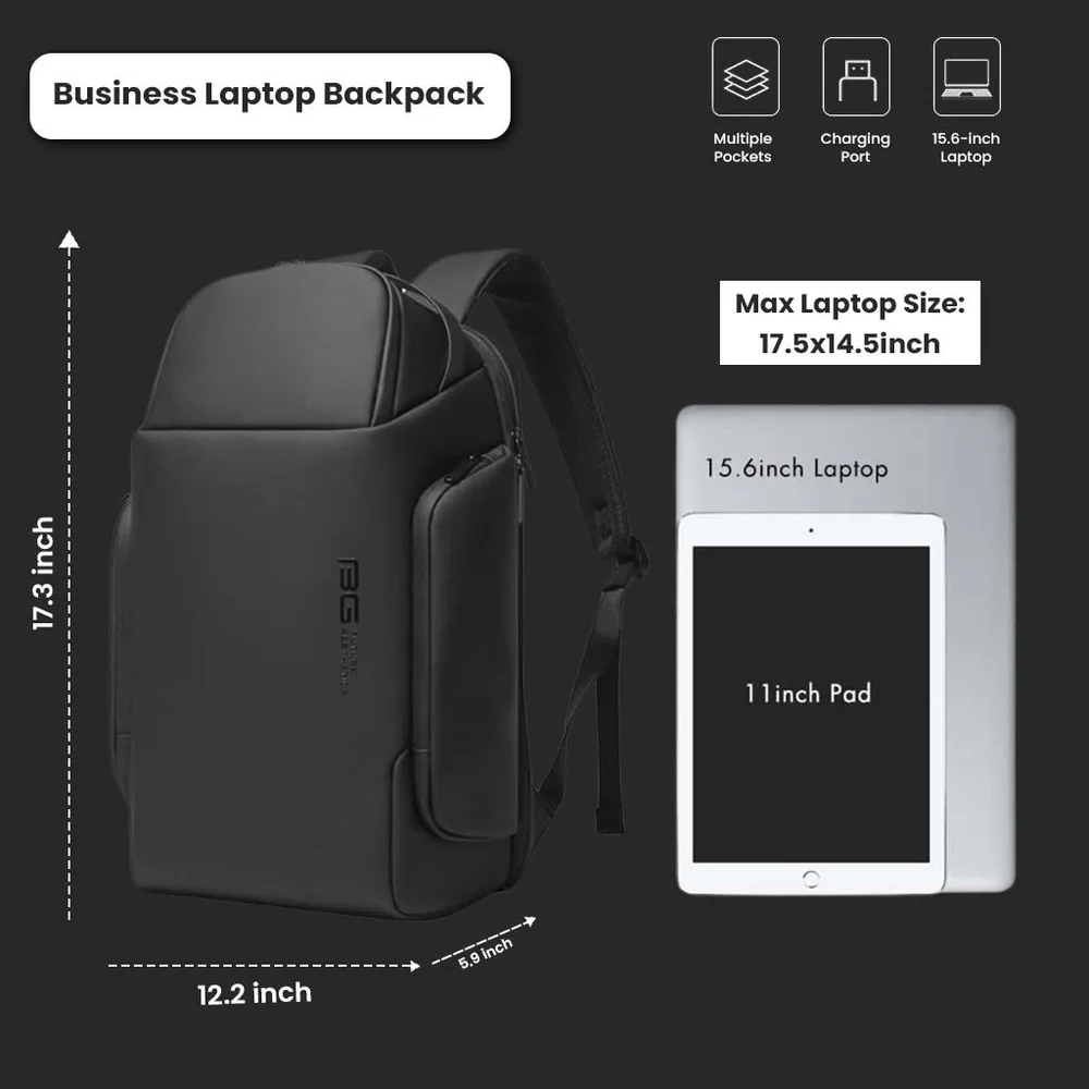 BANGE BACKPACK BLACK BG-7277-15 thumbnail 3