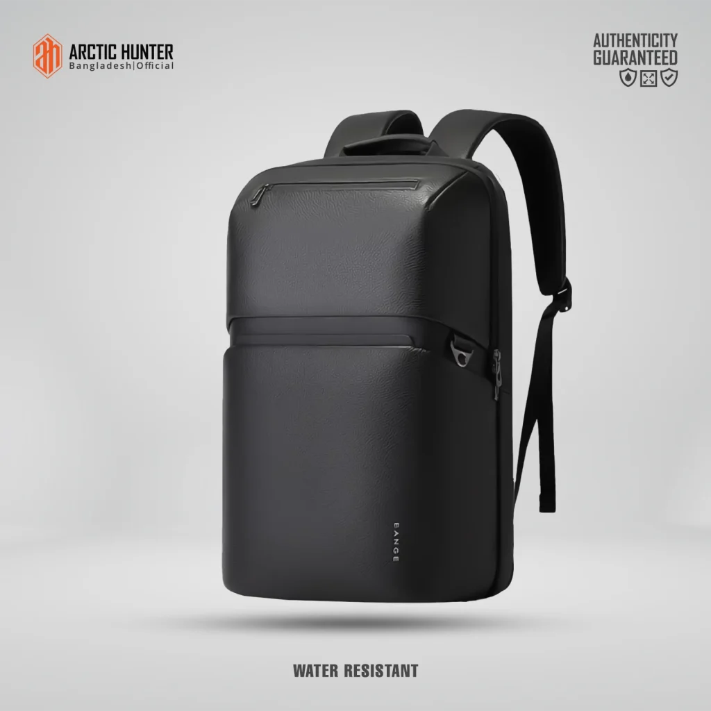 BANGE GENUINE LEATHER BACKPACK BLACK BG-6625 thumbnail 2