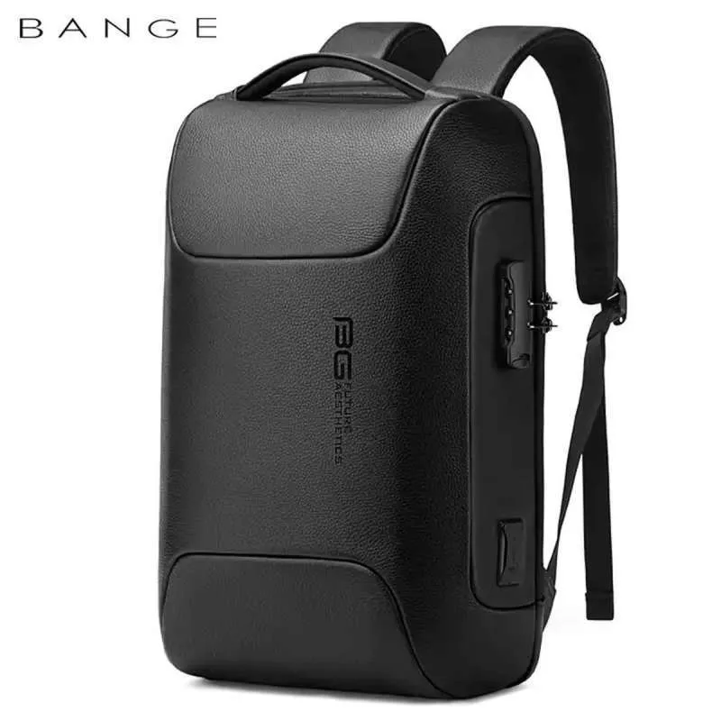 BANGE GENUINE LEATHER BACKPACK BLACK BG-6622