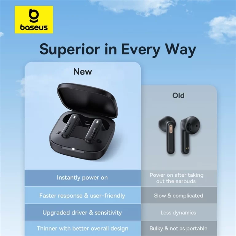 BASEUS BOWIE E16 TRUE WIRELESS EARPHONES CLUSTER BLACK thumbnail 5
