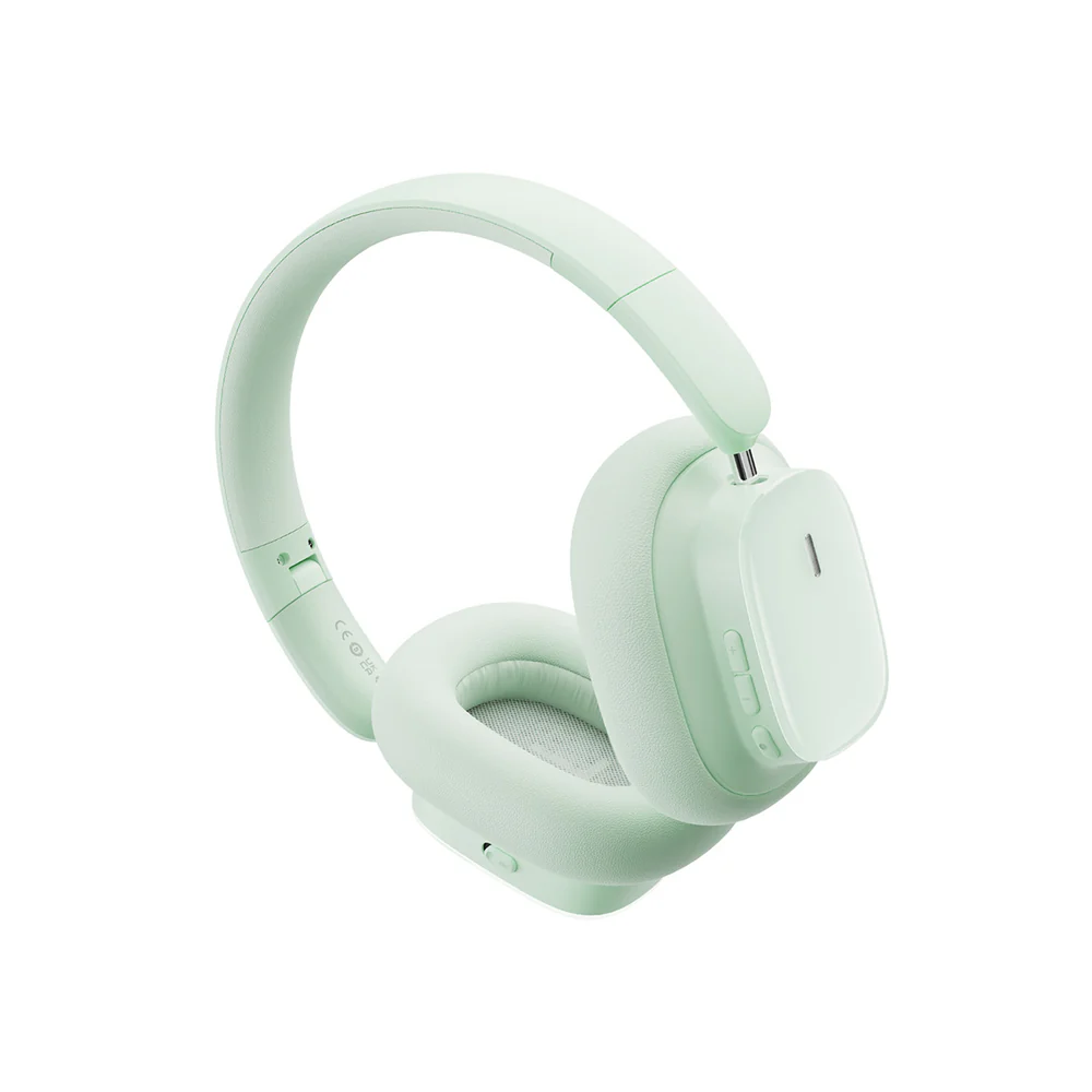 BASEUS BOWIE H1I NOISE CANCELLATION WIRELESS HEADPHONE NATURAL GREEN thumbnail 6