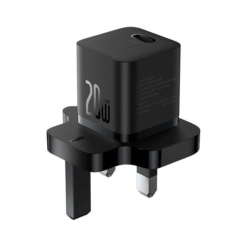 BASUES GAN 5 MINI FAST CHARGER 20W BLACK