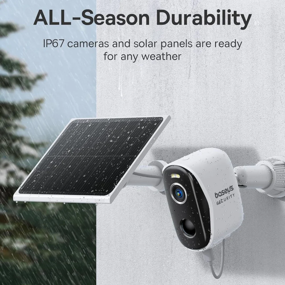BASEUS SECURITY N1 PLUS SERIES OUTDOOR CAMERA MOON WHITE S0TZ002130 thumbnail 11