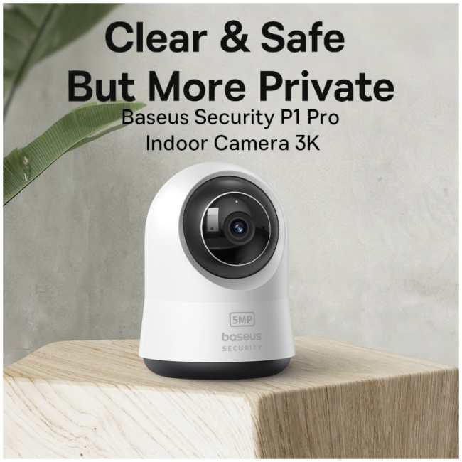 BASEUS WIRED 3K ULTRA CLEAR SECURITY CAMERA P1 PRO WHITE thumbnail 2