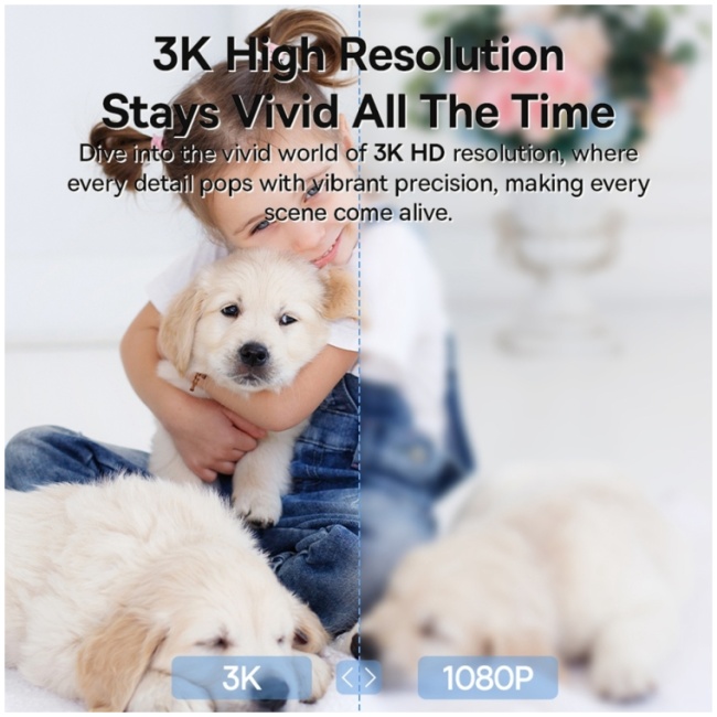BASEUS WIRED 3K ULTRA CLEAR SECURITY CAMERA P1 PRO WHITE thumbnail 8
