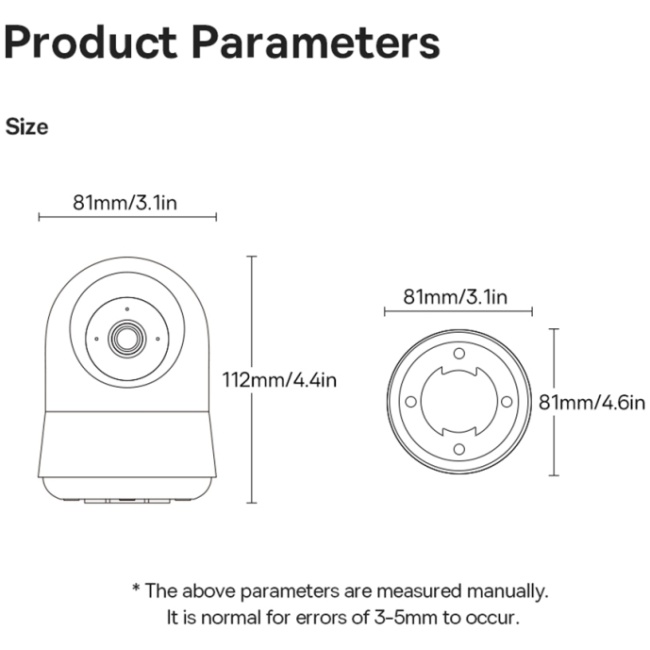 BASEUS WIRED 3K ULTRA CLEAR SECURITY CAMERA P1 PRO WHITE thumbnail 13