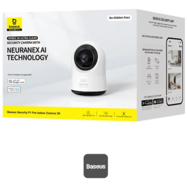 BASEUS WIRED 3K ULTRA CLEAR SECURITY CAMERA P1 PRO WHITE thumbnail 14