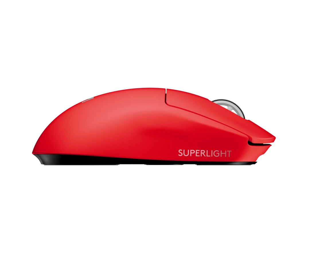 LOGITECH PRO X SUPERLIGHT WIRELESS GAMING MOUSE RED 910-006785 thumbnail 5