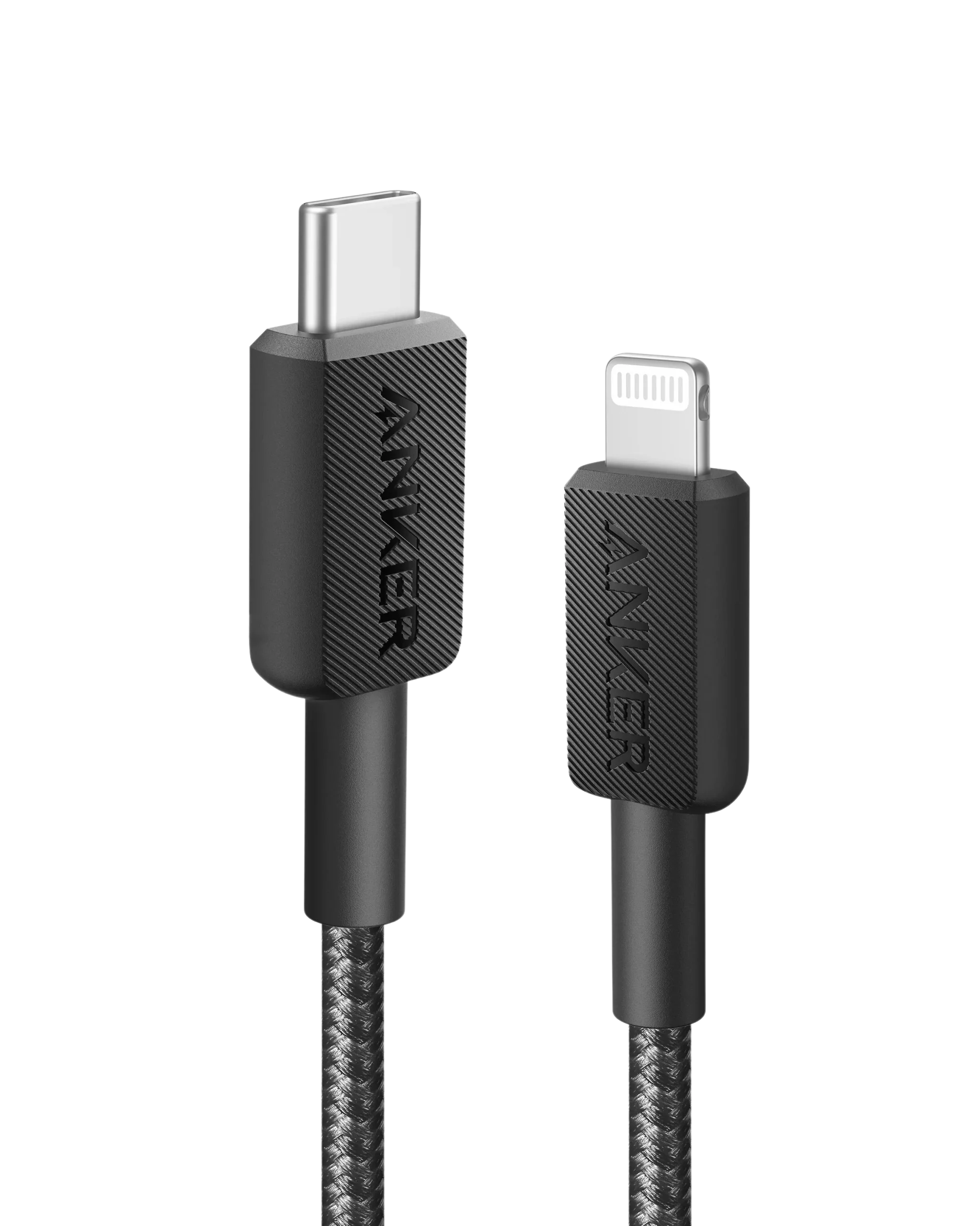 ANKER 322 USB C TO LIGHTNING CABLE BRAIDED 10FT BLACK A81B7H11 thumbnail 2