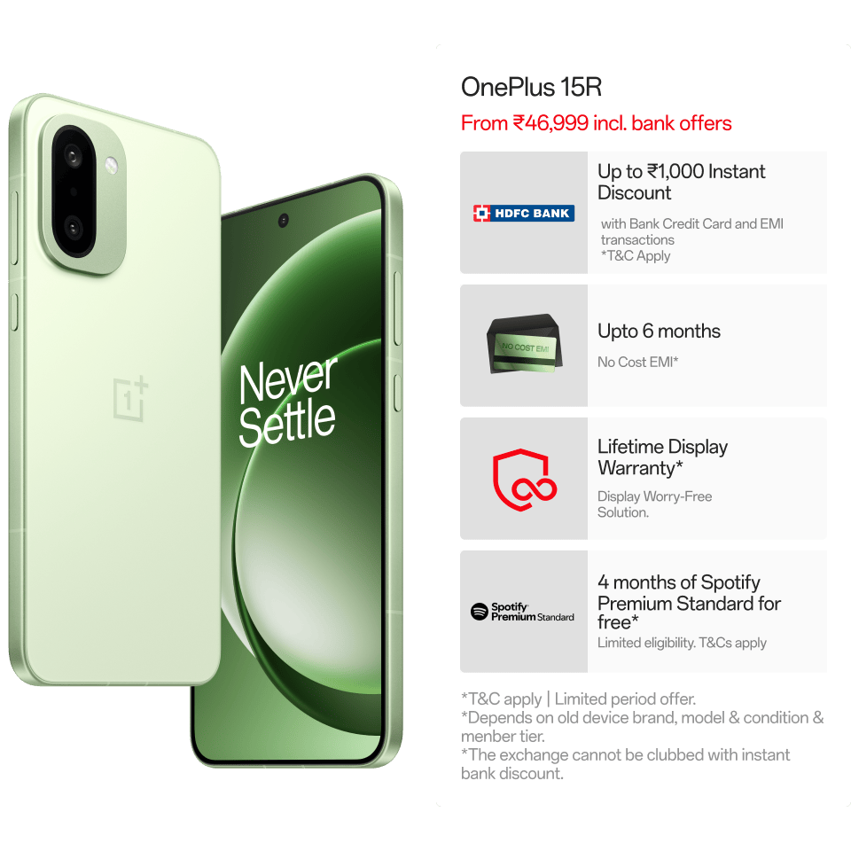 ONEPLUS 15R 12GB 256GB - Power & Style Combined