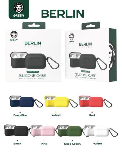 GREEN LION AIRPODS 3 BERLIN SERIES SILICONE CASE DARK BLUE GNSILAIR3DBL thumbnail 2