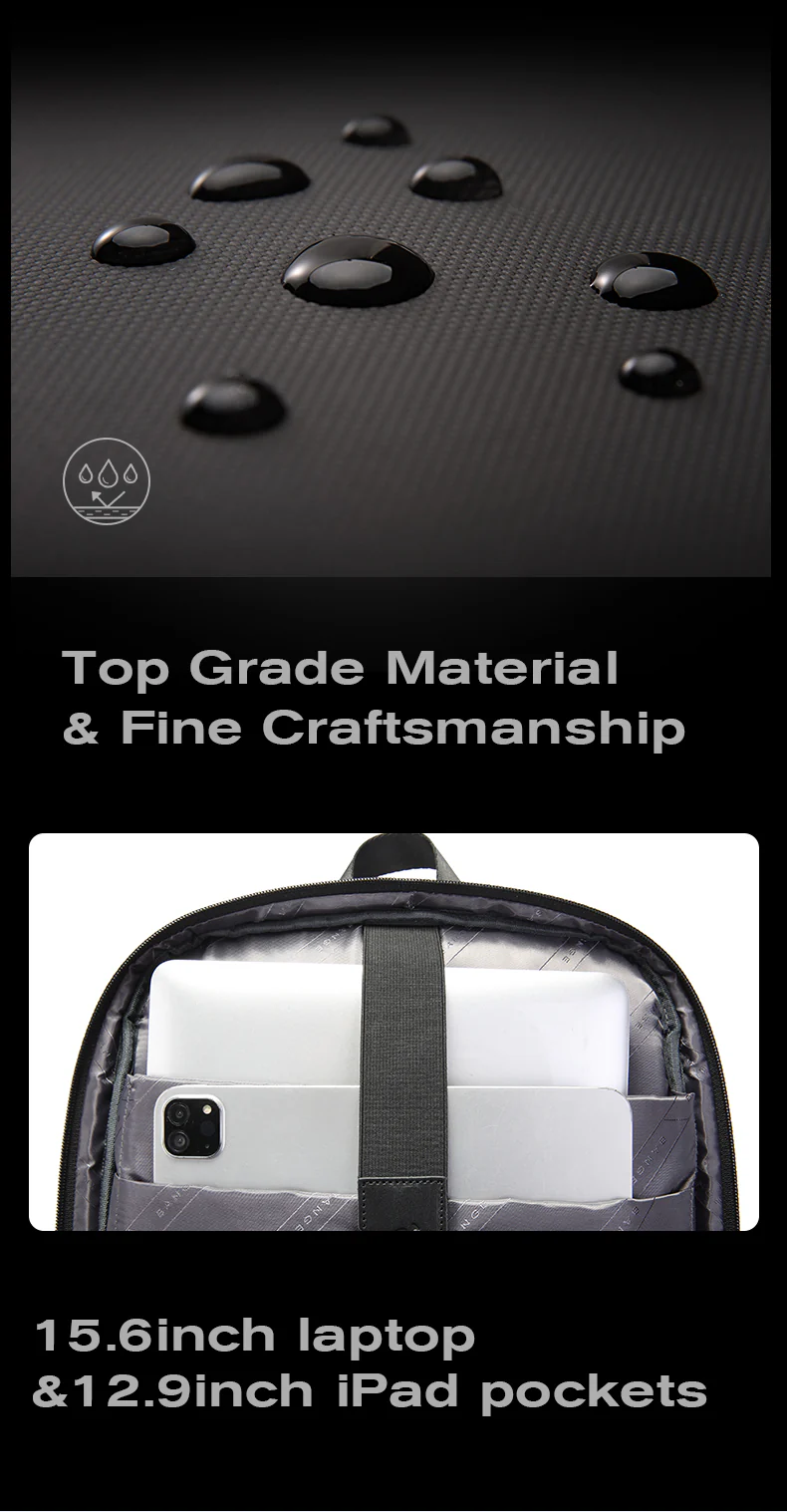 BANGE BACKPACK GRAY BG-7802 thumbnail 3