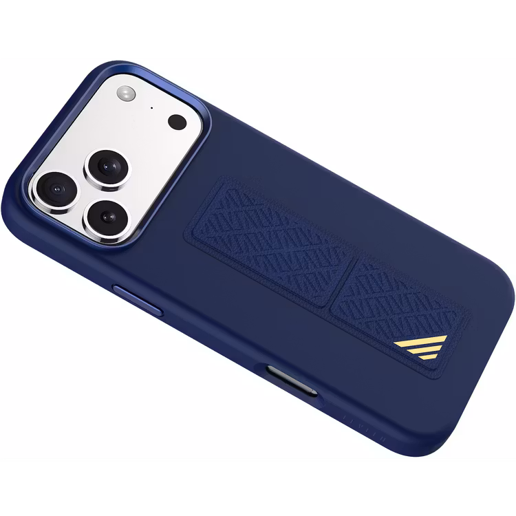LEVELO IPHONE 17 PRO MORPHIX SILICONE CASE WITH LEATHER GRIP DARK BLUE LVLMRPS17PDBK thumbnail 11