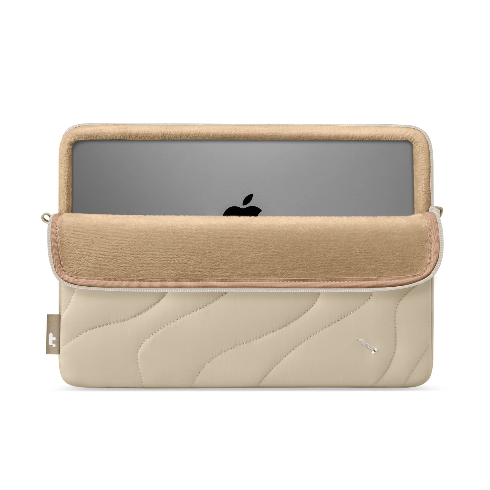 TOMTOC TERRA A27 14 INCH LAPTOP SLEEVE NATURAL SAND A27F2K2 thumbnail 3