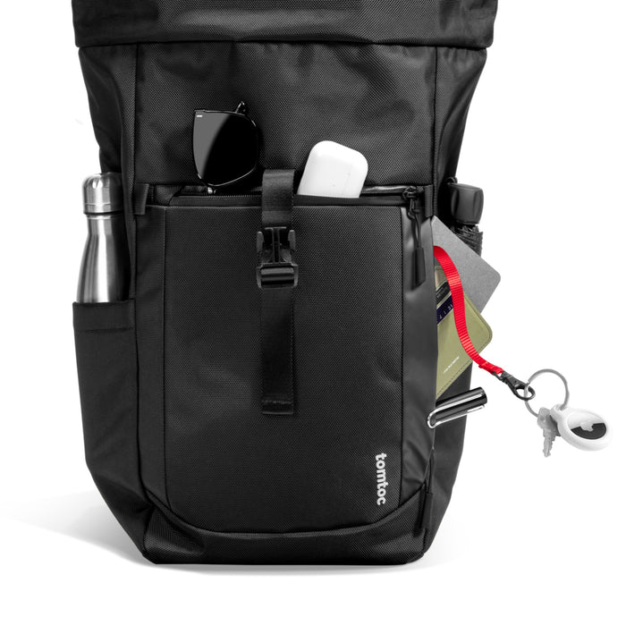 TOMTOC NAVIGATOR T61 ROLLTOP BACKPACK BLACK T61L1D1 thumbnail 6