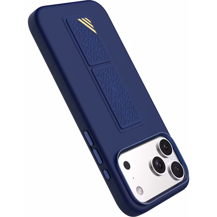 LEVELO IPHONE 17 PRO MAX MORPHIX SILICONE CASE WITH LEATHER GRIP DARK BLUE LVLMRPS17PMDBK thumbnail 5