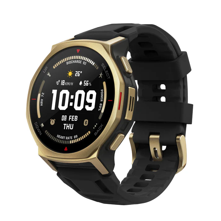 AMAZFIT T-REX 3 PRO 44MM SMART WATCH BLACK GOLD A2549 thumbnail 6