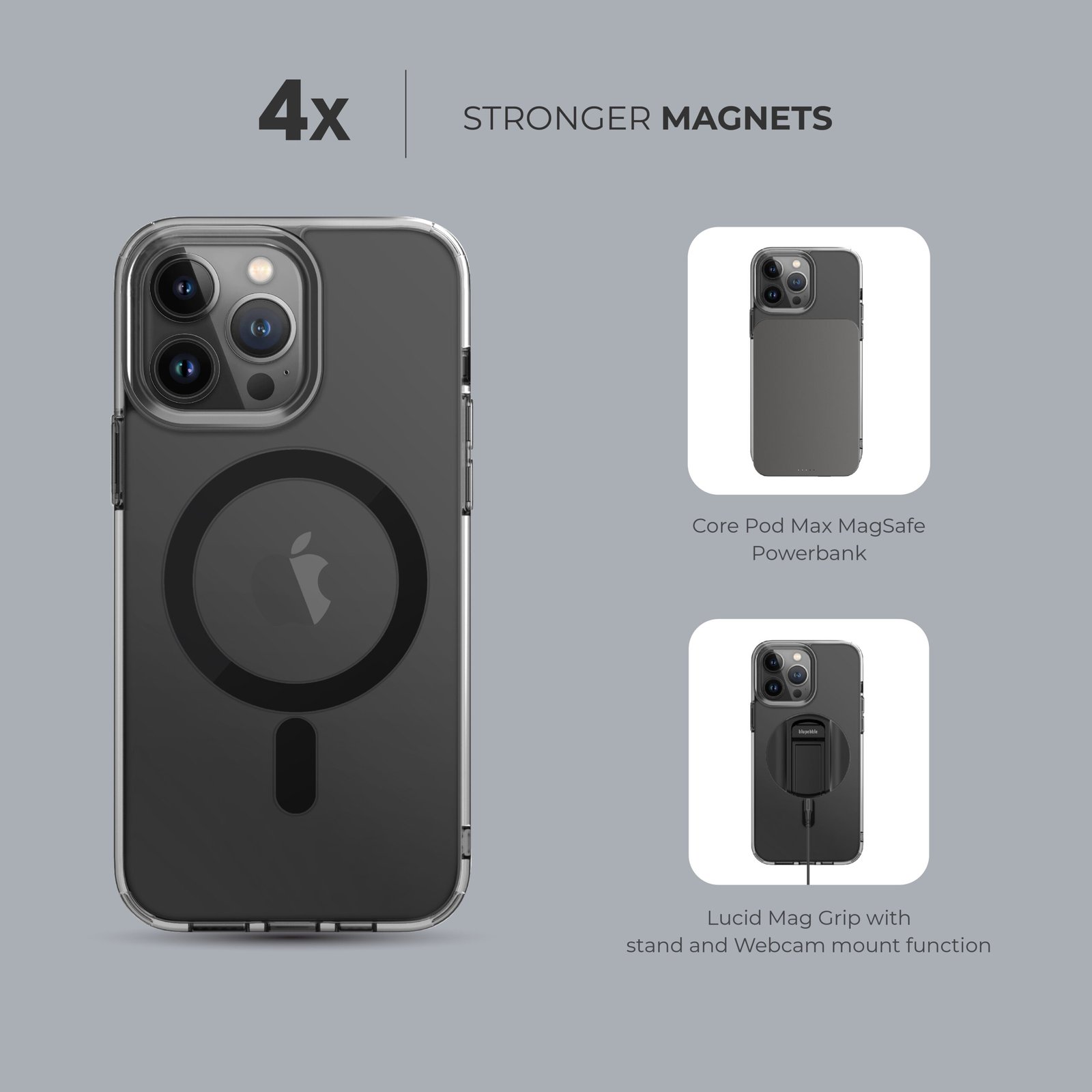 BLUPEBBLE IPHONE 15 PRO HYBRID MAG COMPATIBLE WITH MAGSAFE CASE thumbnail 4