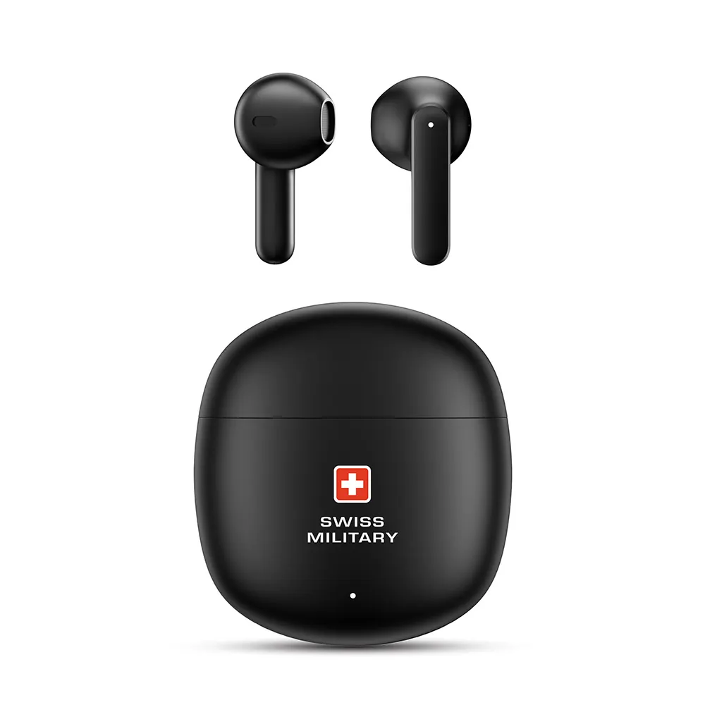 SWISS MILITARY VICTOR 6 HIGH BASS TRUE WIRELESS EARBUDS BLACK SM-TWS-VICTOR6-BLK thumbnail 3