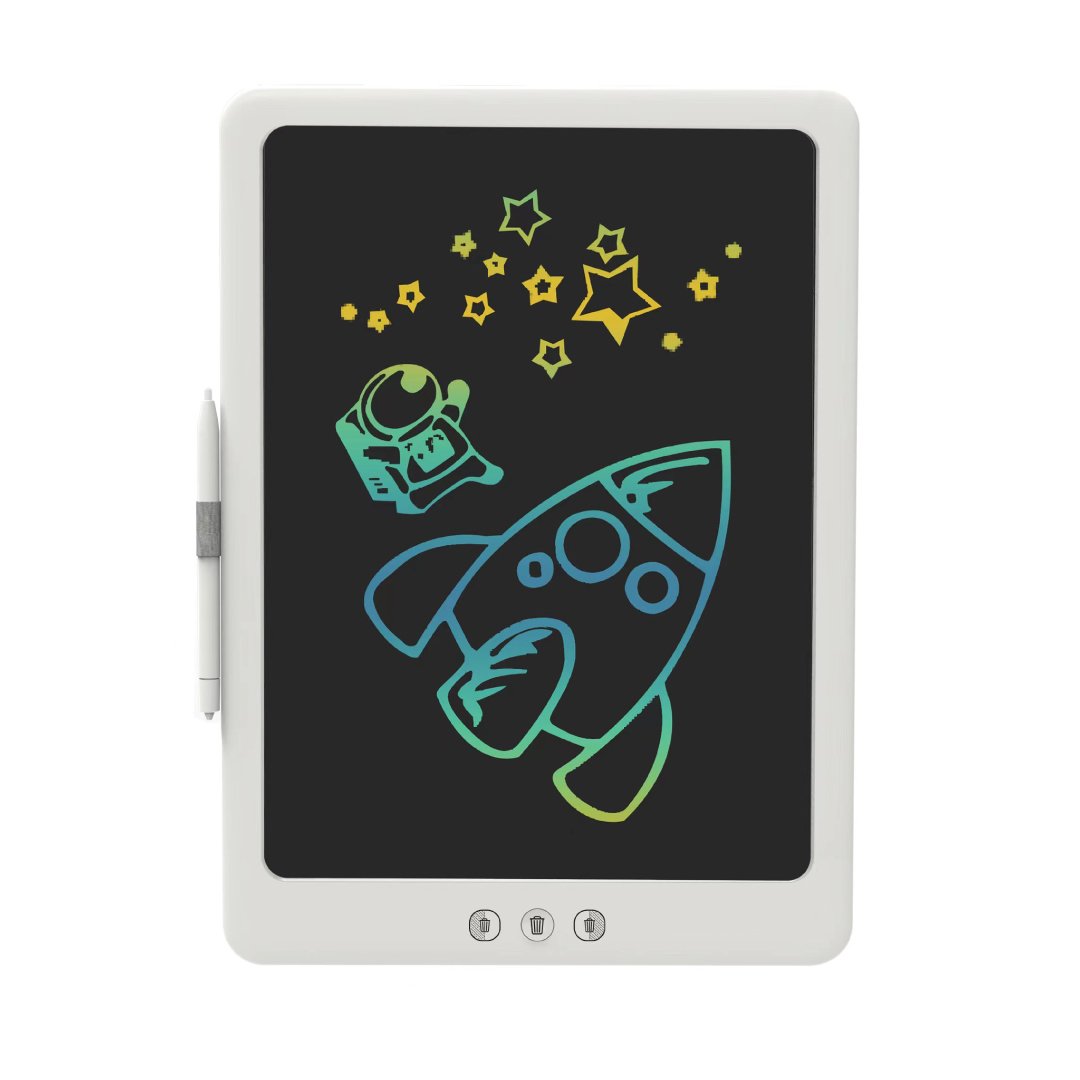 Bluepebble 14-Inch Tablet Doodle Writing & Drawing Board for Kids - White BP-DOODLE14-WH thumbnail 4