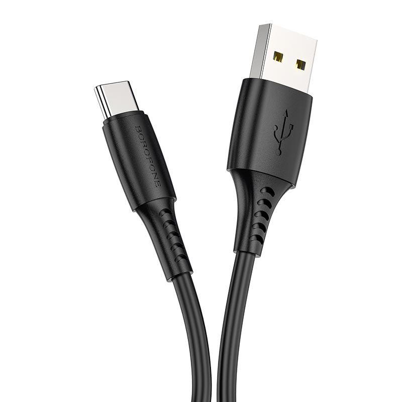 BOROFONE GIGA SYNC TYPE-C CABLE BLACK BX4