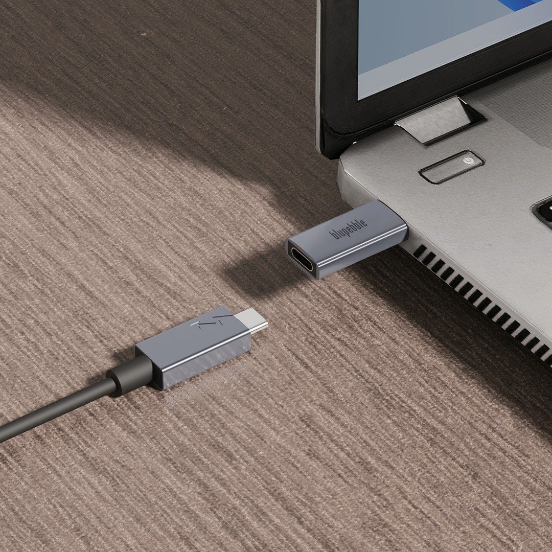 BluPebble USB-A 3.2 to USB-C OTG Adapter - Grey (BP-AMCF10-GY) thumbnail 2
