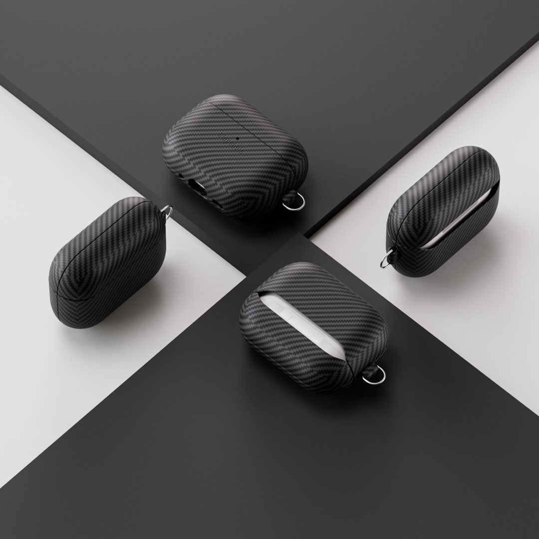 BLUPEBBLE CARBONFLEX AIRPODS PRO 3 CASE BLACK BP-APP3CRBNFLX-BK thumbnail 3