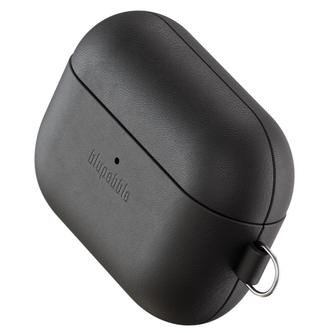 BLUPEBBLE LUXESHIELD AIRPODS PRO 3 CASE BLACK BP-APP3LTHSHD-BK