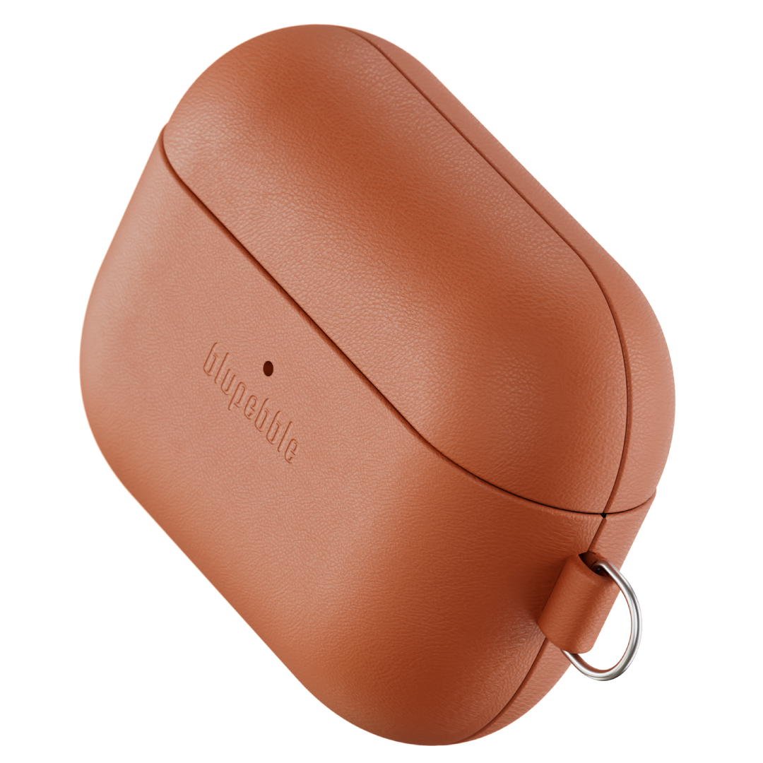 BLUPEBBLE LUXESHIELD AIRPODS PRO 3 CASE BROWN BP-APP3LTHSHD-BR