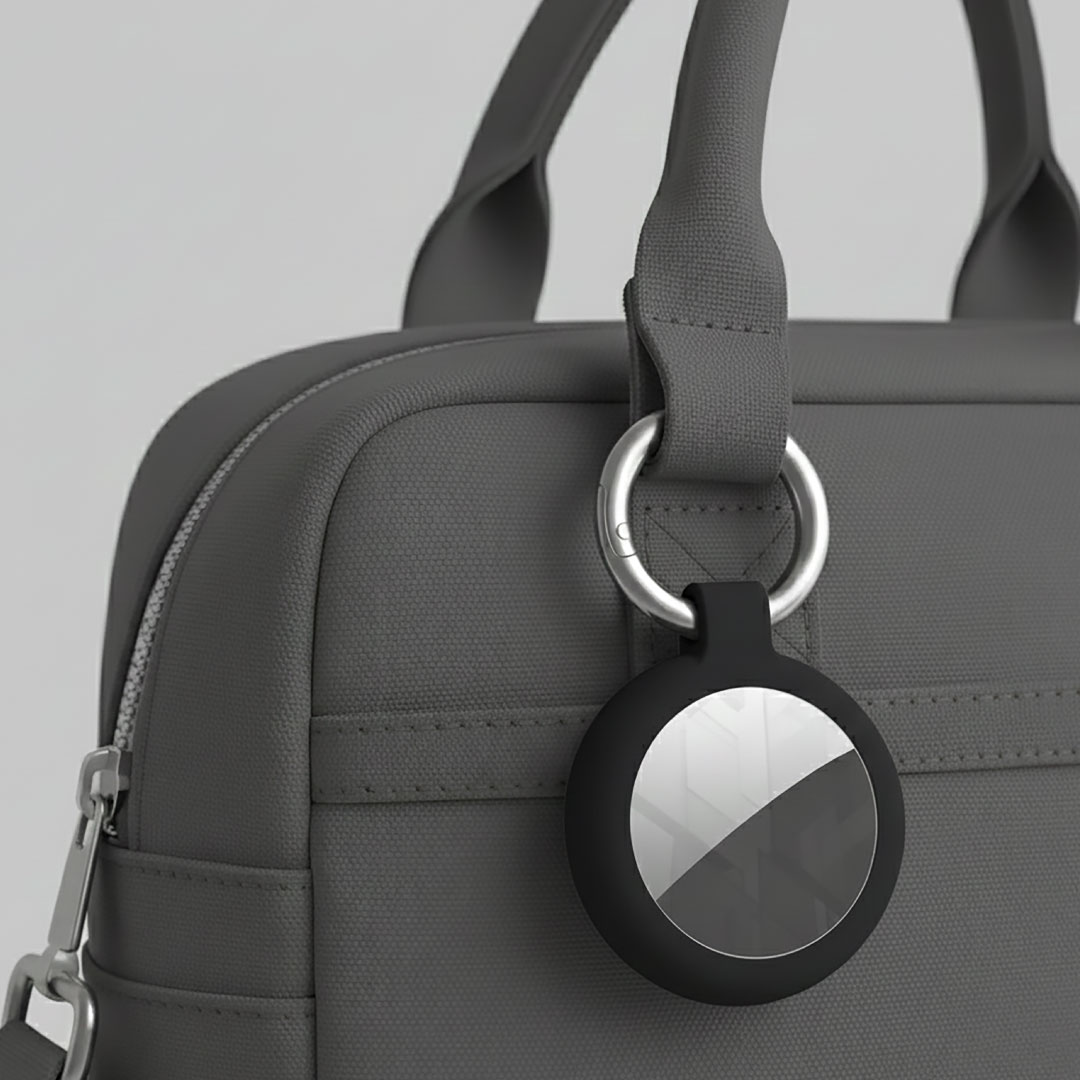 BLUPEBBLE AERIS AIRTAG CASE BLACK BP-ATAERIS-BK thumbnail 2
