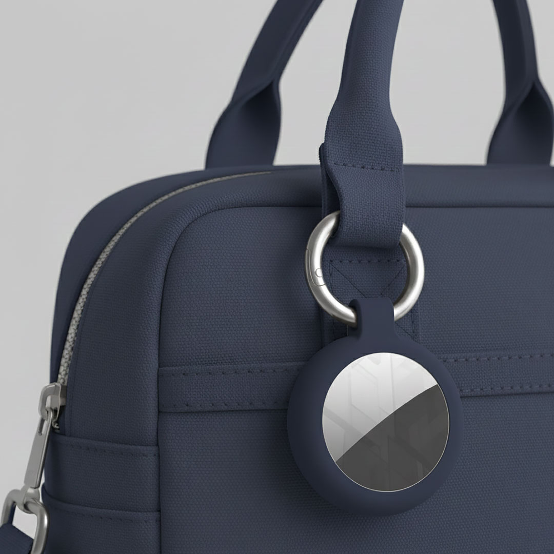 BLUPEBBLE AERIS AIRTAG CASE NAVY BP-ATAERIS-NVY thumbnail 2
