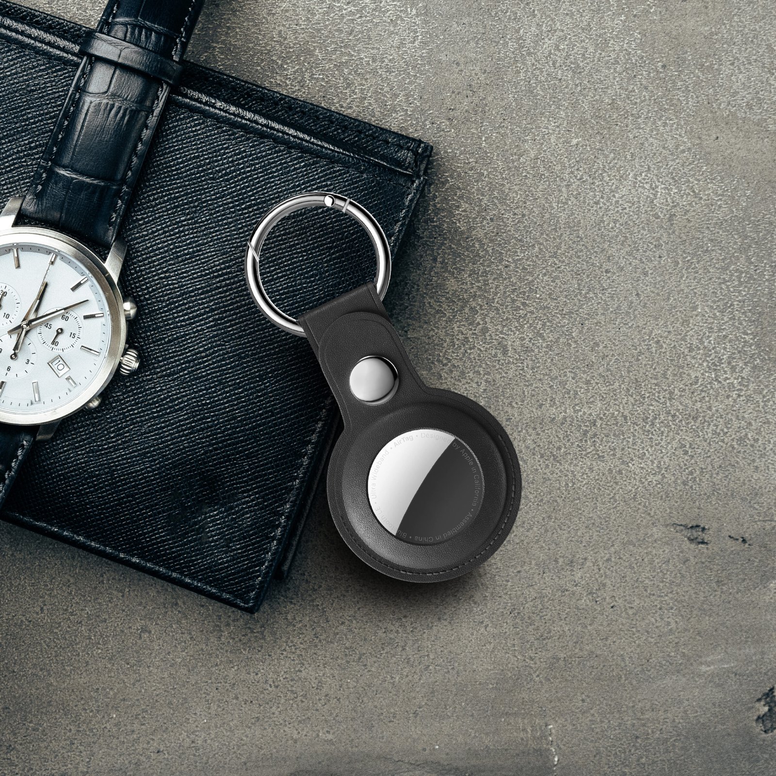 BLUPEBBLE CLASSIC LEATHER KEY RING thumbnail 12