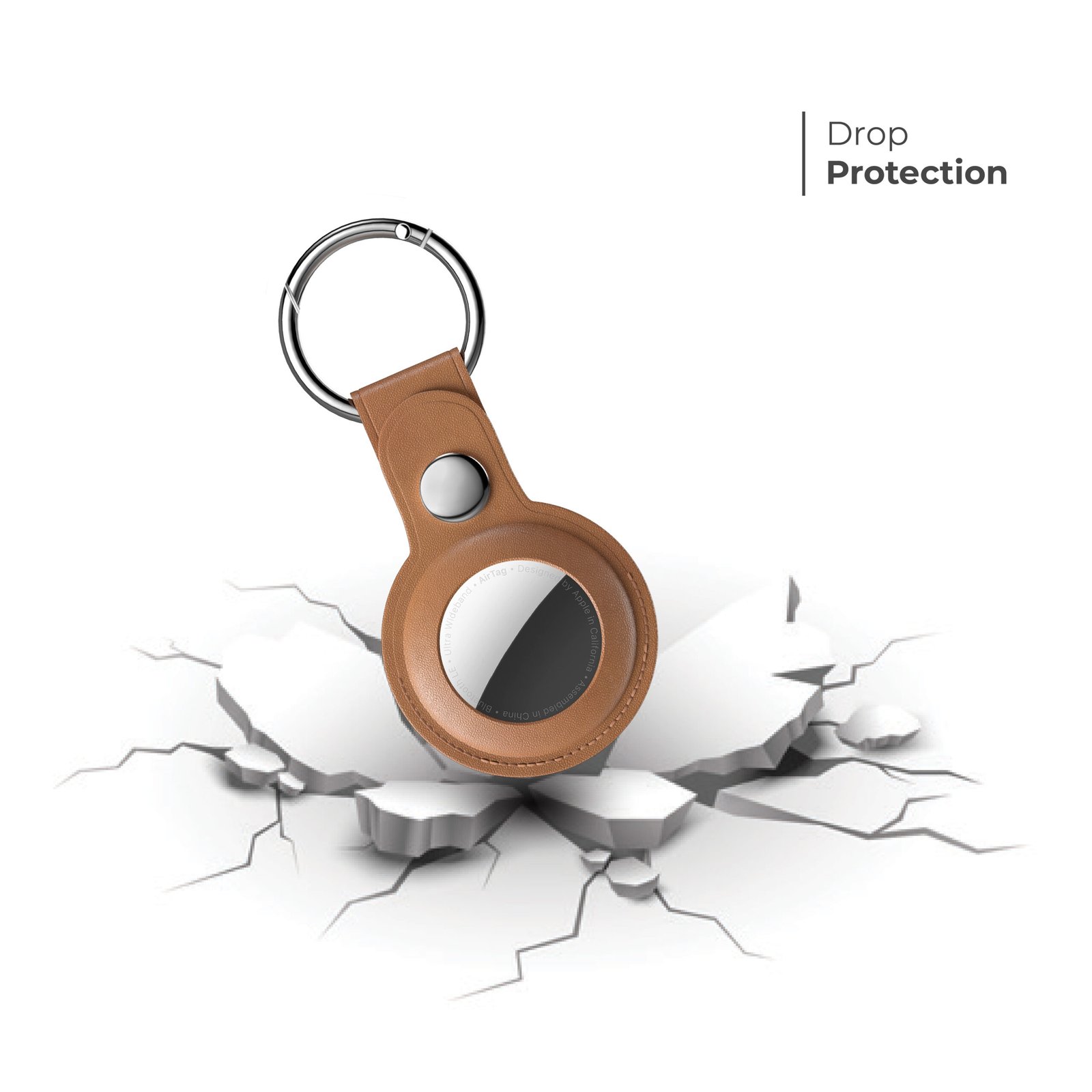 BLUPEBBLE CLASSIC LEATHER KEY RING thumbnail 4