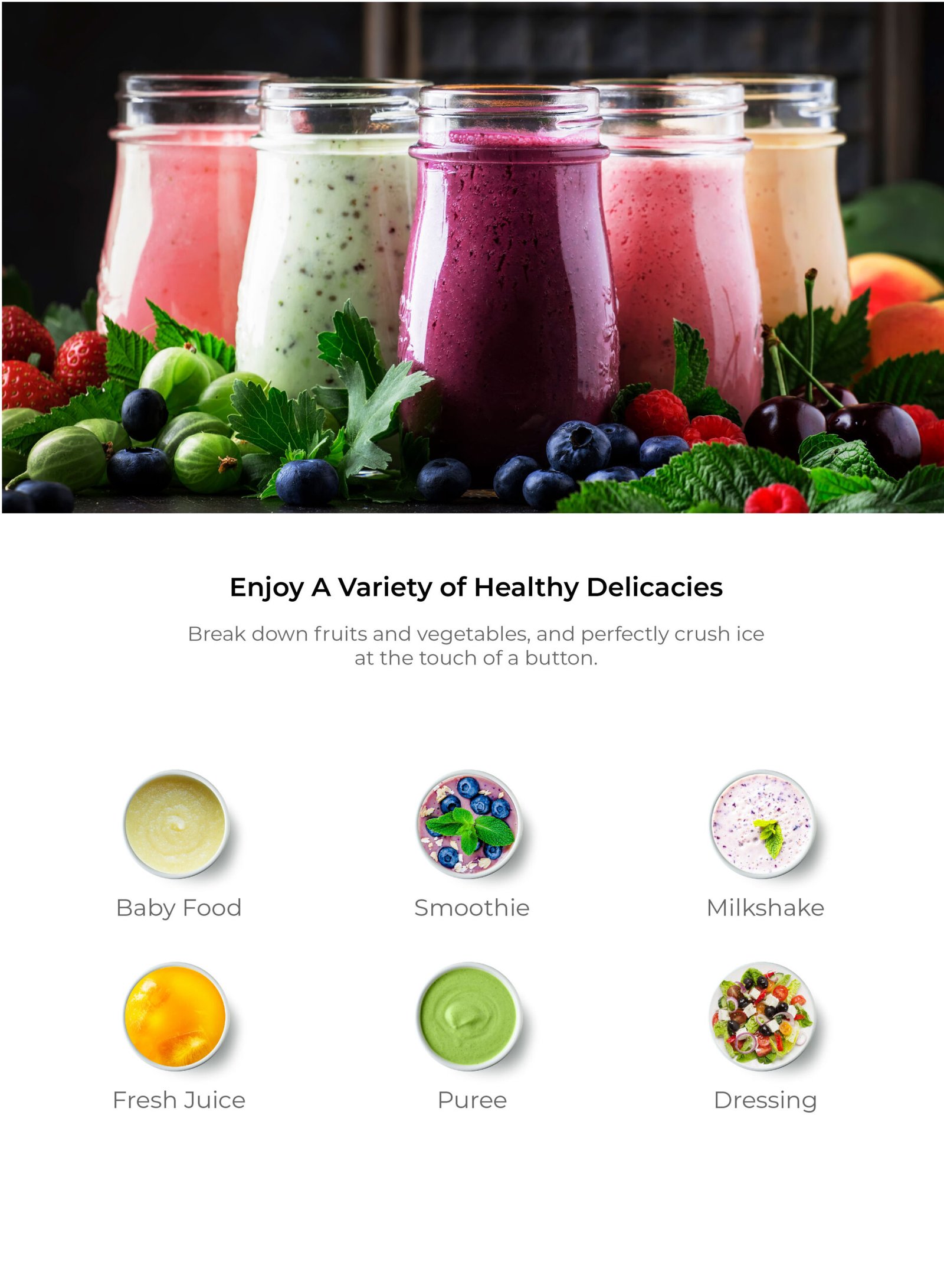 BLUPEBBLE PORTABLE RECHARGEABLE BLENDER 450ML SILVER BP-BLENDER450-SL thumbnail 7