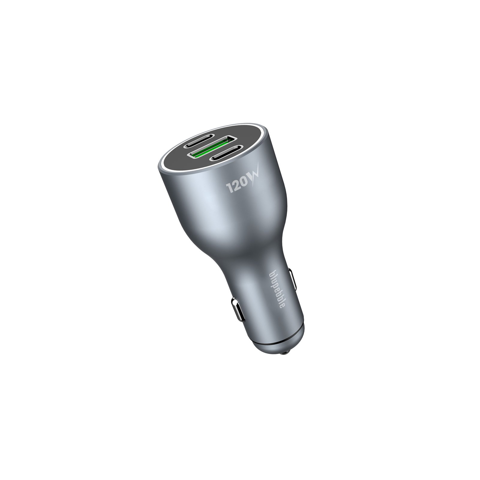 BLUPEBBLE NAVI POWER 120W WITH 2XUSB-C PD UPTO 100 WATT AND 1XUSB-A QC FAST CHARGING CAR CHARGER BP-CC0120-SG thumbnail 6
