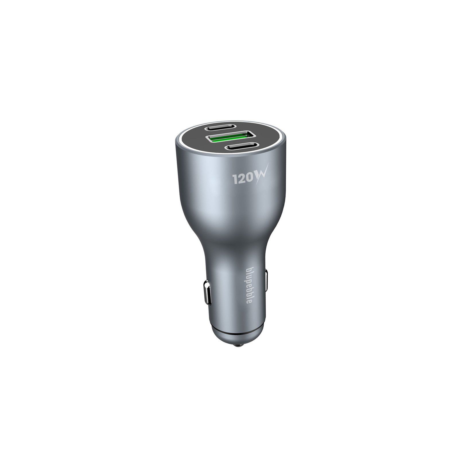 BLUPEBBLE NAVI POWER 120W WITH 2XUSB-C PD UPTO 100 WATT AND 1XUSB-A QC FAST CHARGING CAR CHARGER BP-CC0120-SG thumbnail 5