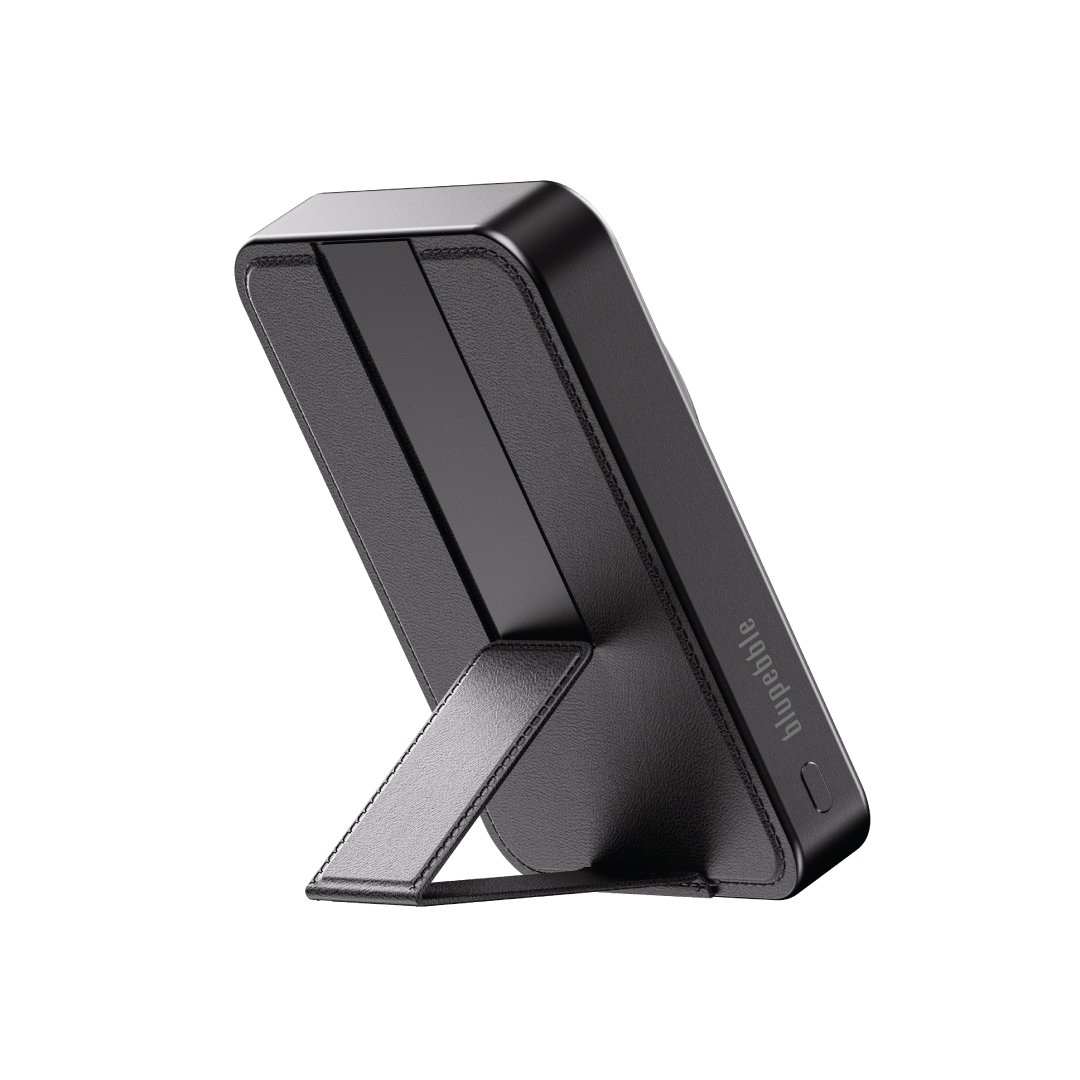 Blupebble 15W Qi2 Core Pod Grip MagSafe Power Bank Black BP-CPGRIP-BK thumbnail 4