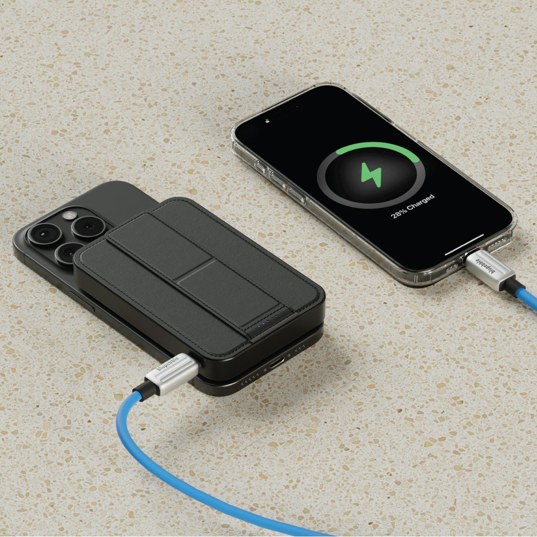 Blupebble 15W Qi2 Core Pod Grip MagSafe Power Bank Black BP-CPGRIP-BK thumbnail 3