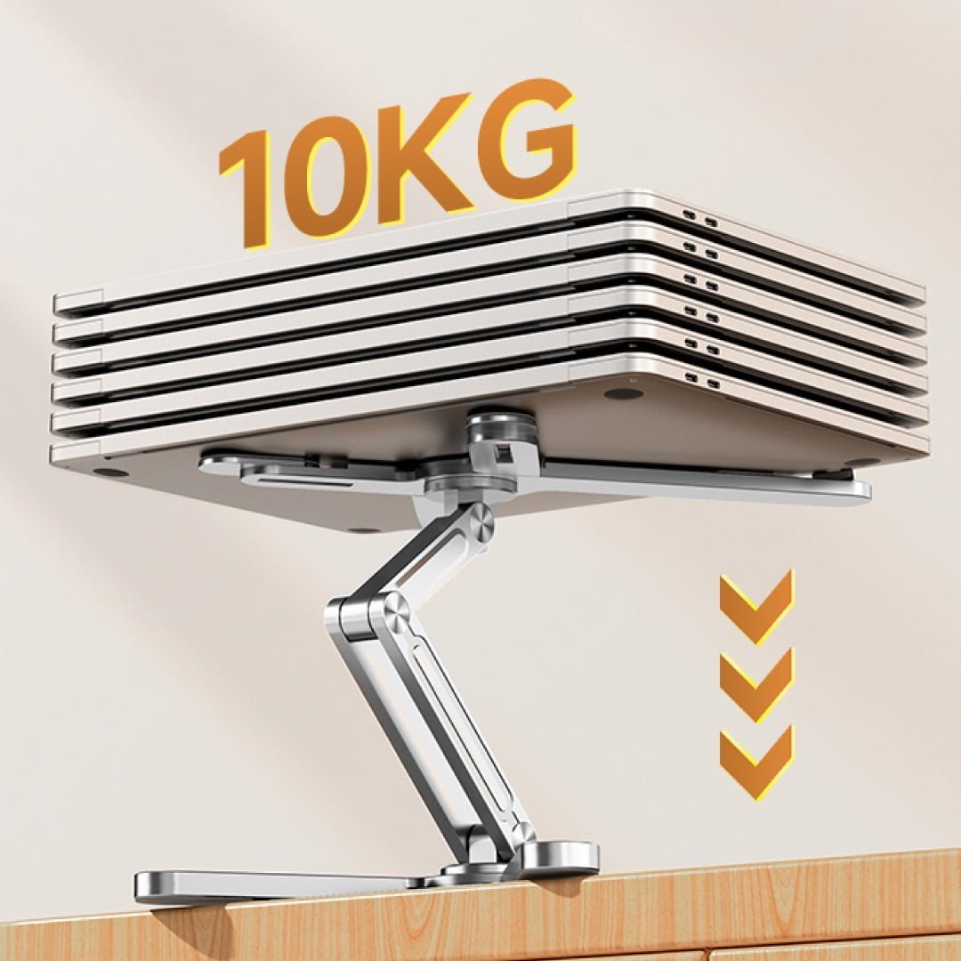 BLUPEBBLE DOUBLE-X ADJUSTABLE AND FOLDABLE ALUMINIUM ALLOY LAPTOP STAND 11 TO 17 INCH BP-DBLXSTAND11.17-SL thumbnail 3